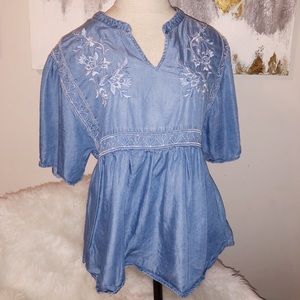 Chambray top